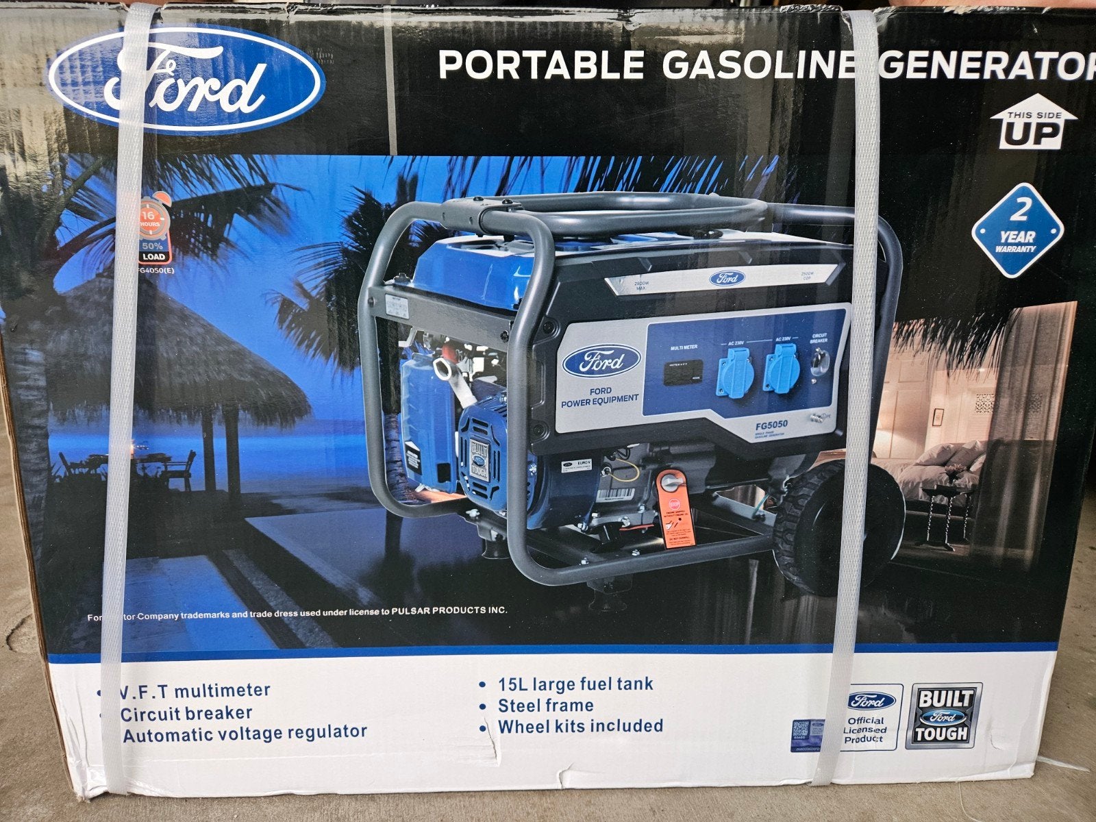 Ford FG5050 Draagbare Benzine Generator 2.5kW/2.8kW, Ophalen, Nieuw, Minder dan 5 kVA, Benzine