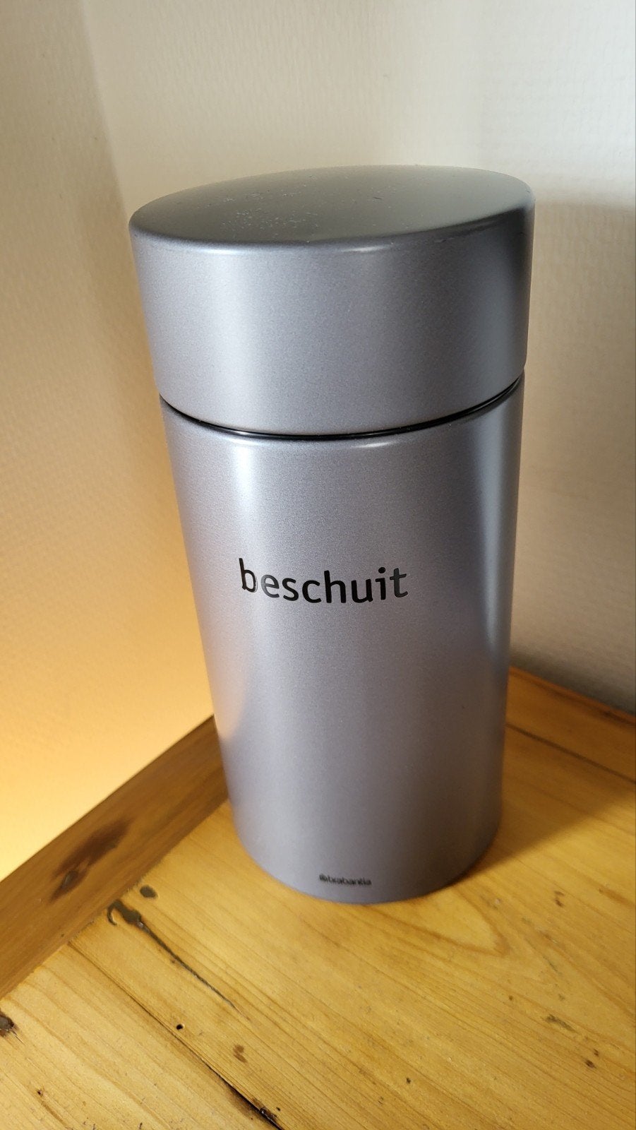 Brabantia beschuitbus - Nette staat, Gebruikt, Ophalen of Verzenden, Voorraadpot, Metaal