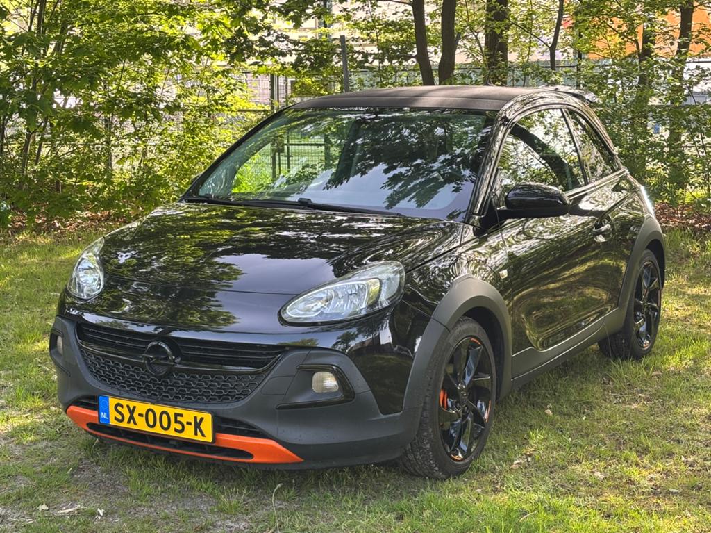 Opel ADAM 1.0 Turbo 66KW Start&stop 3D 2018 Zwart, Auto's, Voorwielaandrijving, ADAM, 40 €/maand, 1041 kg