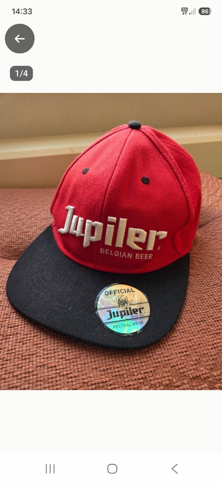 Jupiler petje, Jupiler, Pet, Gedragen, One size fits all