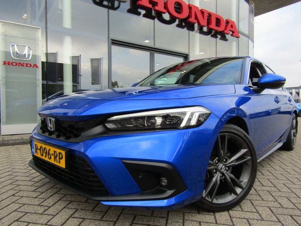 HONDA Civic 2.0 HYBRID 184PK eCVT Advance, Auto's, Automaat, Gebruikt, 4 cilinders, Blauw