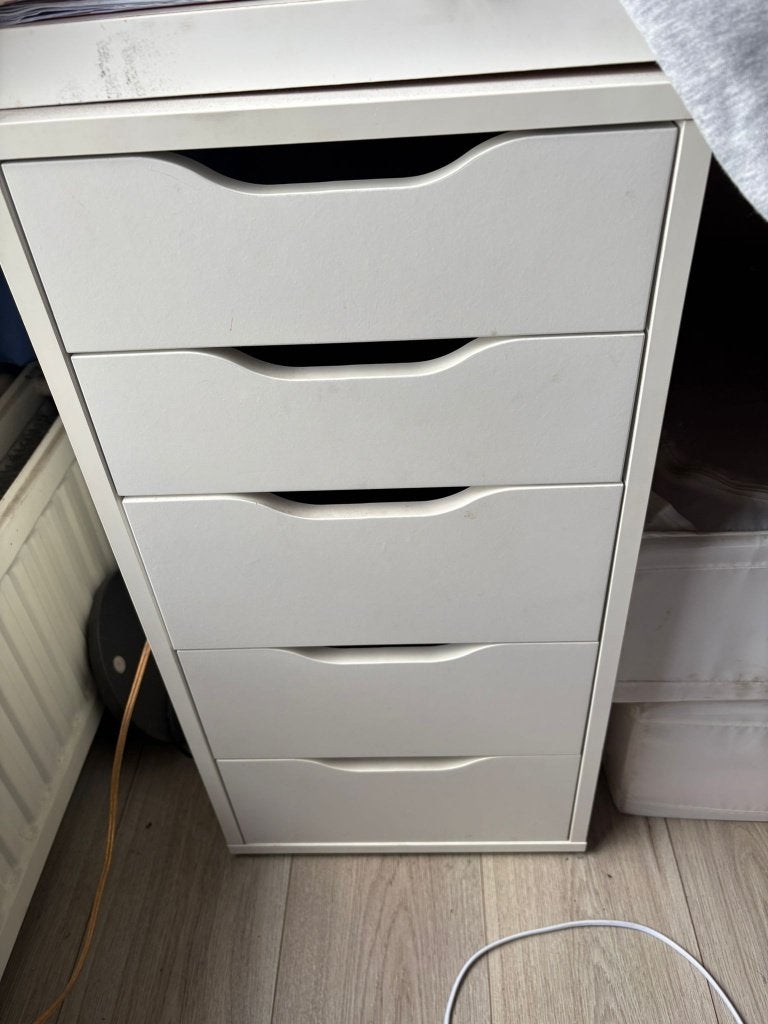 ALEX Ladeblok met lades IKEA, Huis en Inrichting, Kasten | Ladekasten, Ophalen, Minder dan 50 cm, Gebruikt, 5 laden of meer