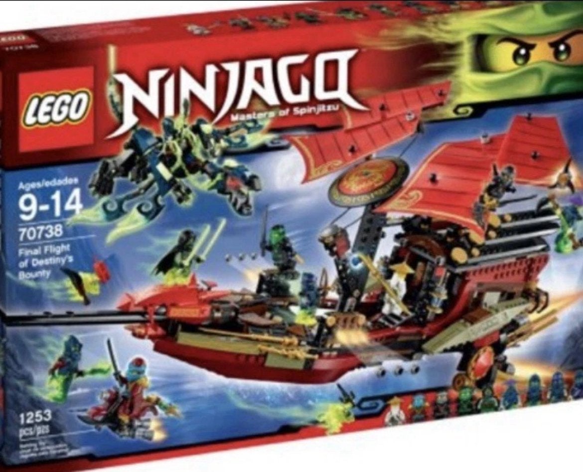 Lego Ninjago Final Flight of Destiny's Bounty 100% Complete, Ophalen of Verzenden, Zo goed als nieuw
