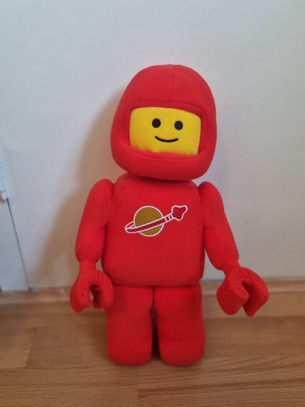 Grote Lego Space Astronaut Minifiguur Knuffel Rood, Ophalen of Verzenden, Zo goed als nieuw, Middelgroot (20 tot 80 cm)