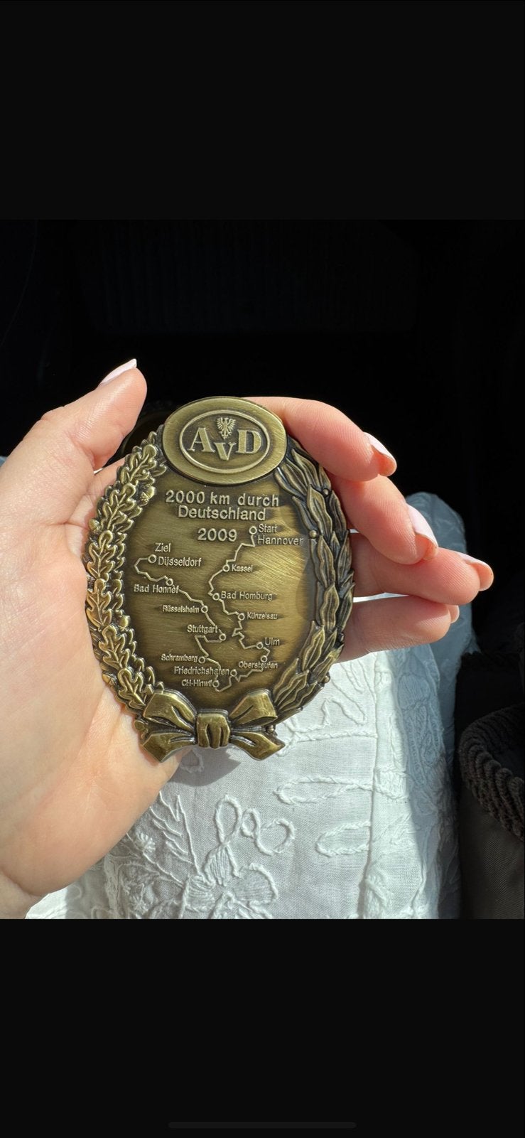 AVD 2000 km door Duitsland Medaille 2009, Ophalen of Verzenden, Brons, Buitenland