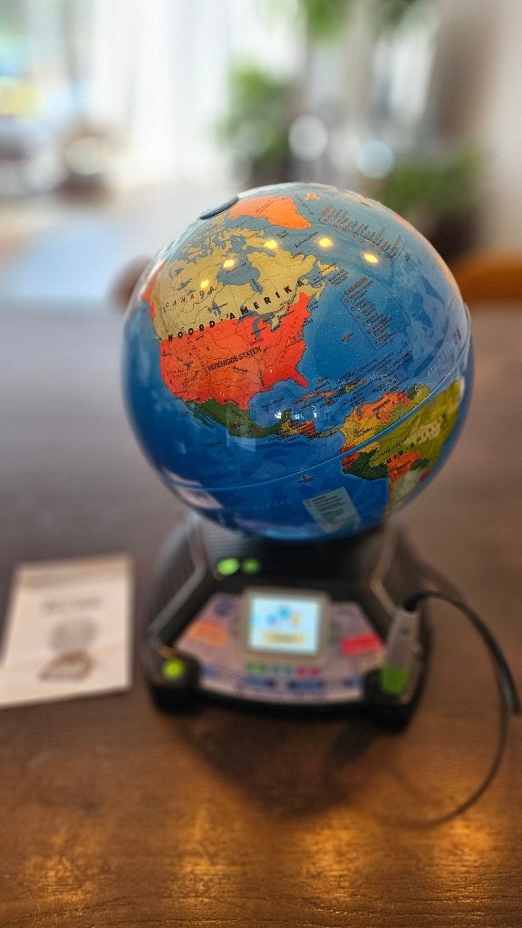 VTech Video Globe, Ophalen, Zo goed als nieuw, Taal en Lezen, Met geluid
