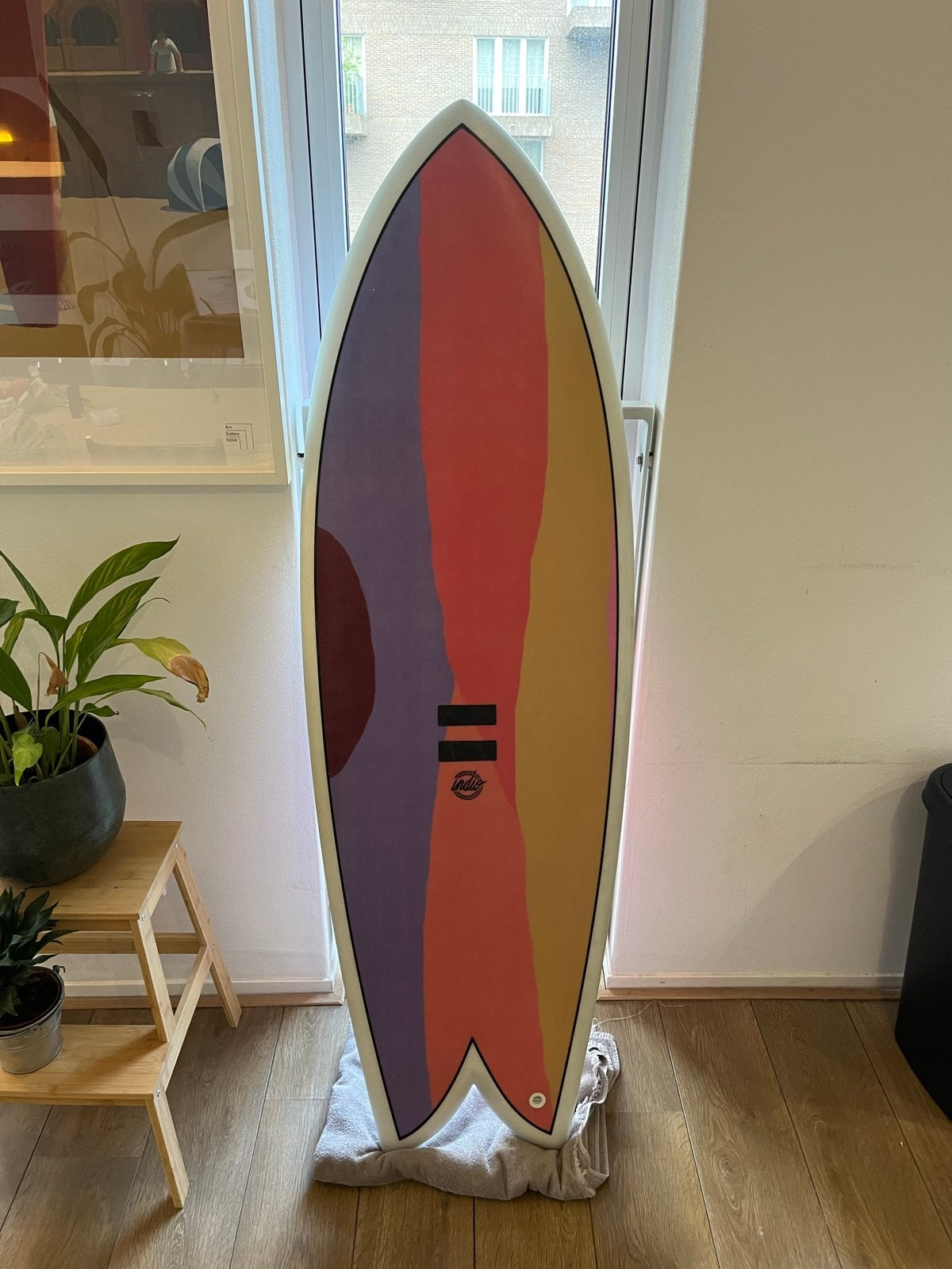 Indio Endurance Epoxy Fish 5'5 - Fins also for sale, Ophalen, Zo goed als nieuw, Fish, Met vinnen