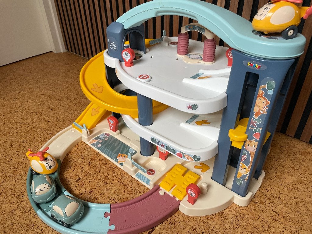 Little Smoby grote garage blue, Ophalen of Verzenden, Gebruikt