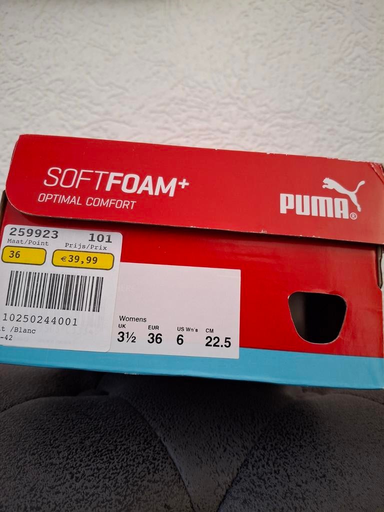 Puma  schoenen wit maat 36 nieuw, Ophalen, Nieuw