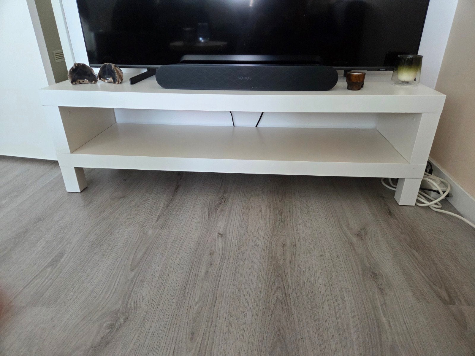 IKEA Lack tv-meubel wit 120cm, Ophalen, Gebruikt, 100 tot 150 cm, Minder dan 100 cm