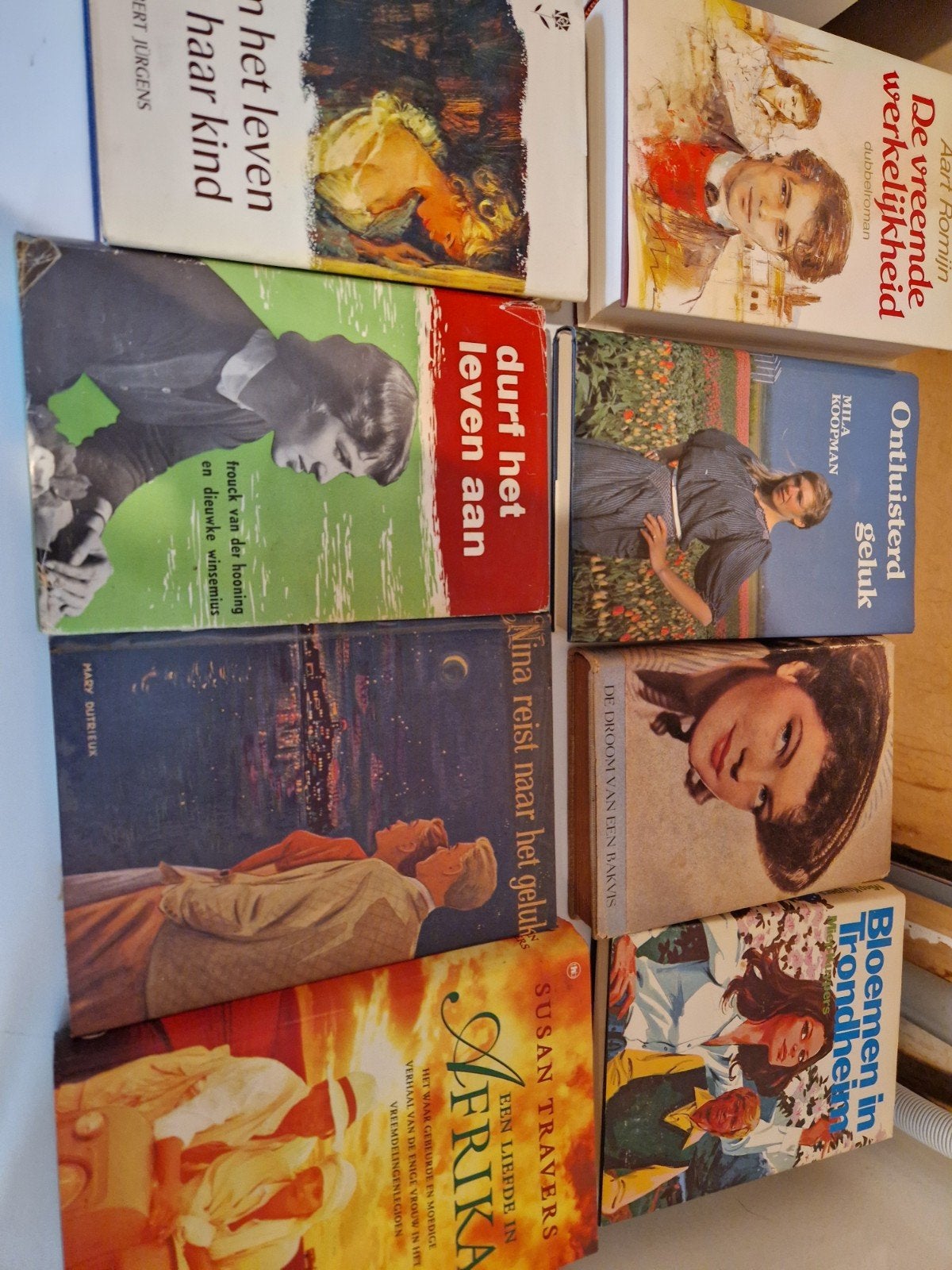 Diverse romans: 7 boeken, o.a. 'Durf het leven aan', Ophalen of Verzenden, Gelezen, Diverse auteurs, Nederland