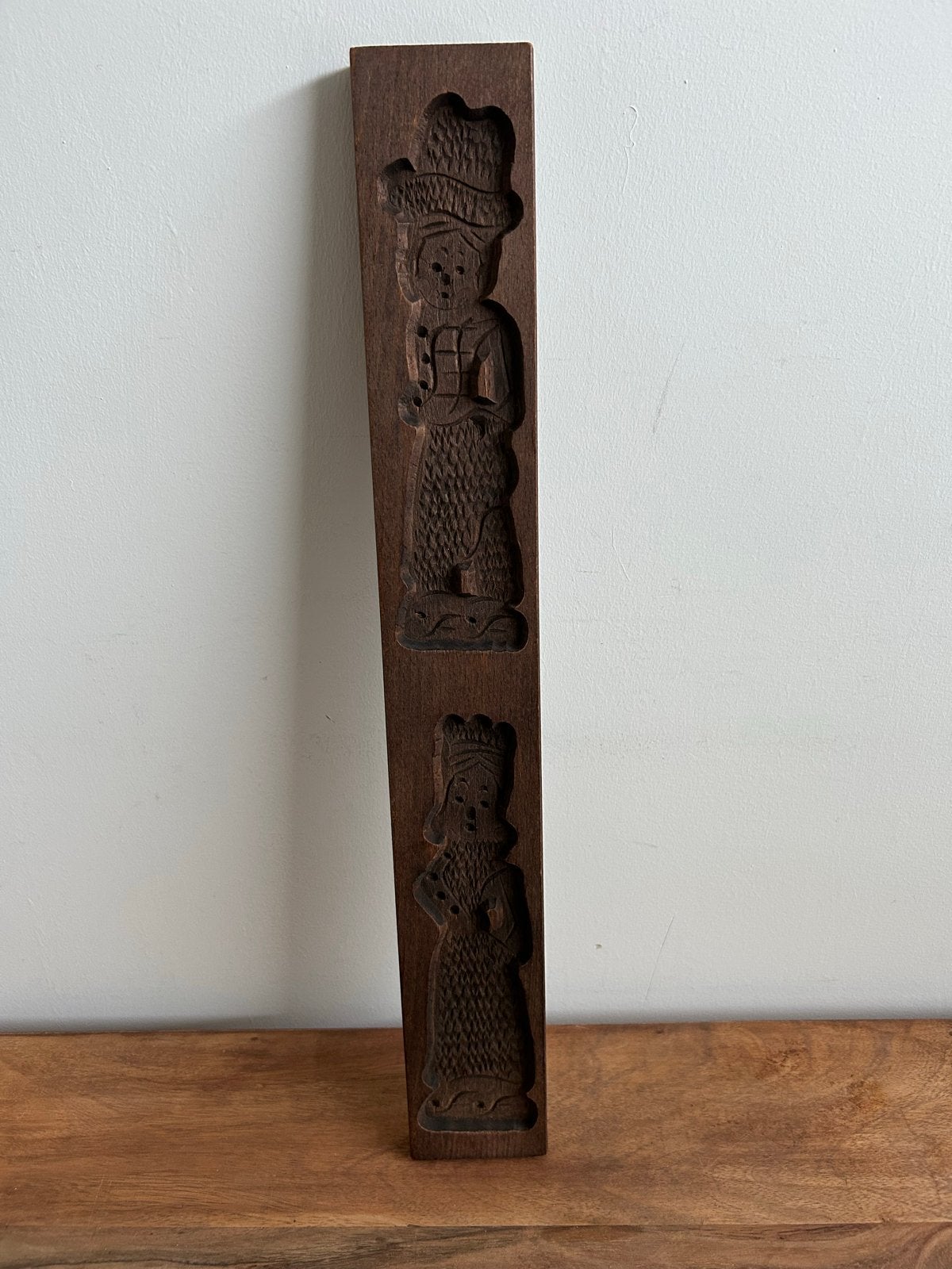 Antieke houten koekplank met figuren, Ophalen of Verzenden