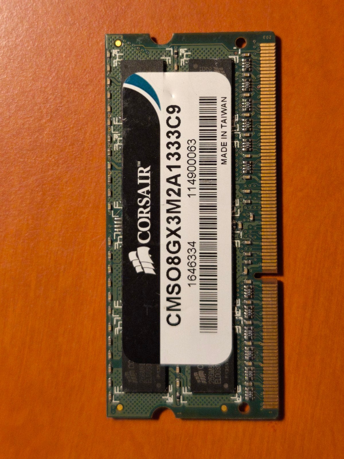 Corsair CMSO8GX3M2A1333C9 8GB DDR3 RAM voor Laptop, Computers en Software, RAM geheugen, Ophalen of Verzenden