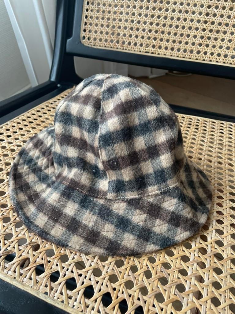 Zara Hoed - Geruit Patroon, Ophalen of Verzenden, Zo goed als nieuw, 55 cm (S, 6⅞ inch) of minder, Hoed
