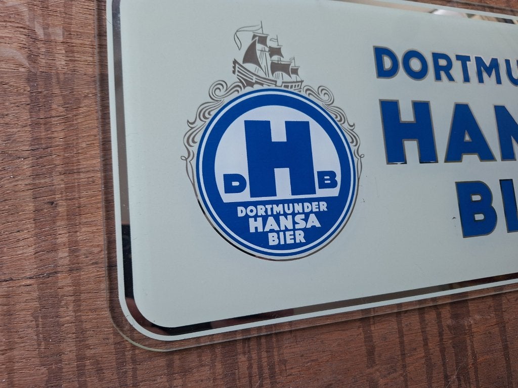 Reclame Dortmunder Hansa Bier (glas), Ophalen of Verzenden