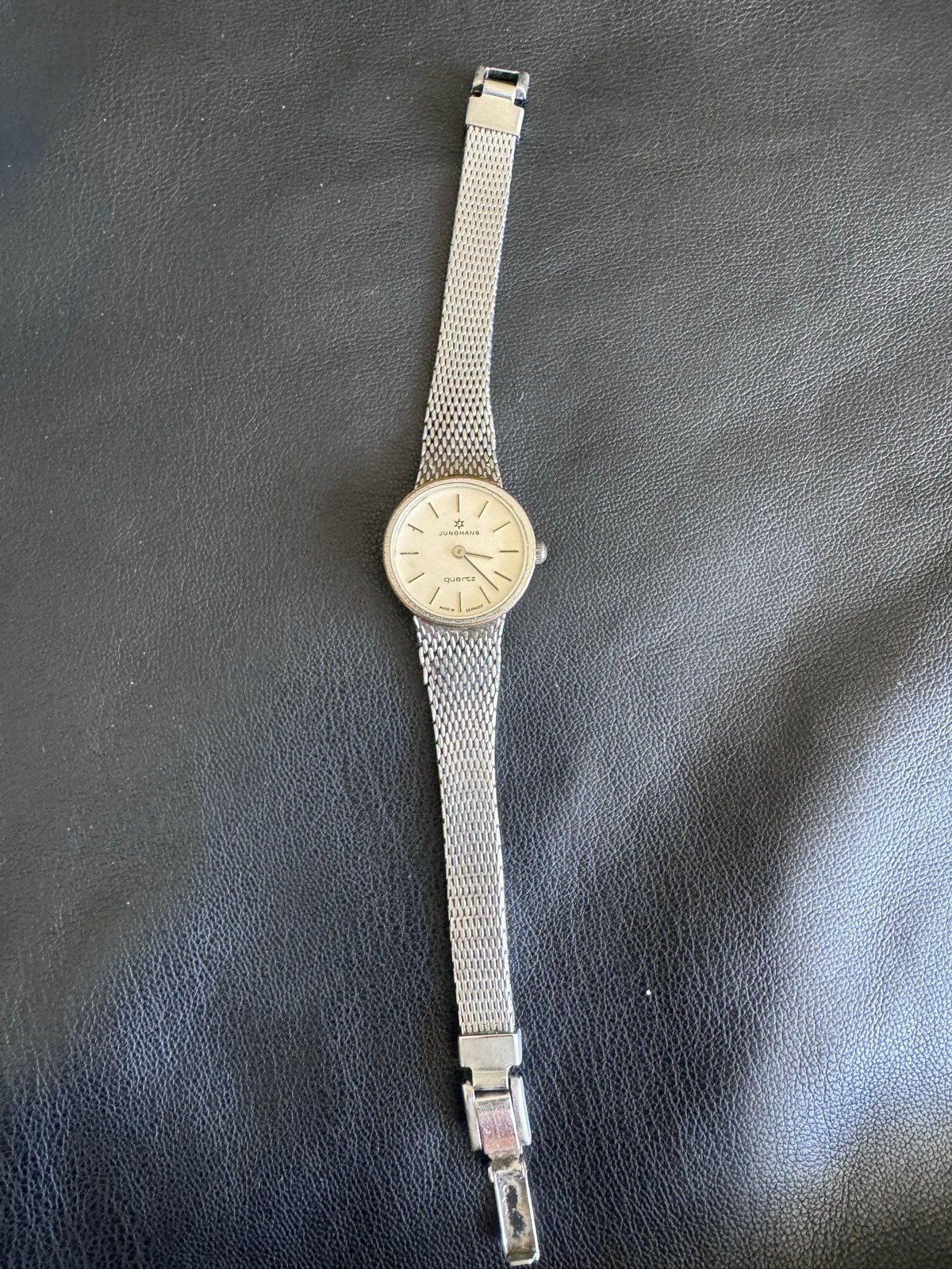 Vintage Junghans cocktail horloge 16,5 cm, Overige merken, Overige materialen, Gebruikt, Polshorloge