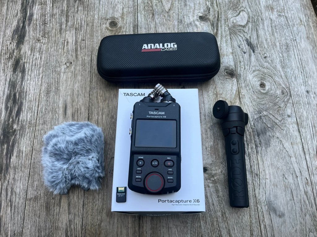 Tascam Portacapture X6 incl connector deadcat case & tripod, Ophalen of Verzenden, Nieuw, Audio