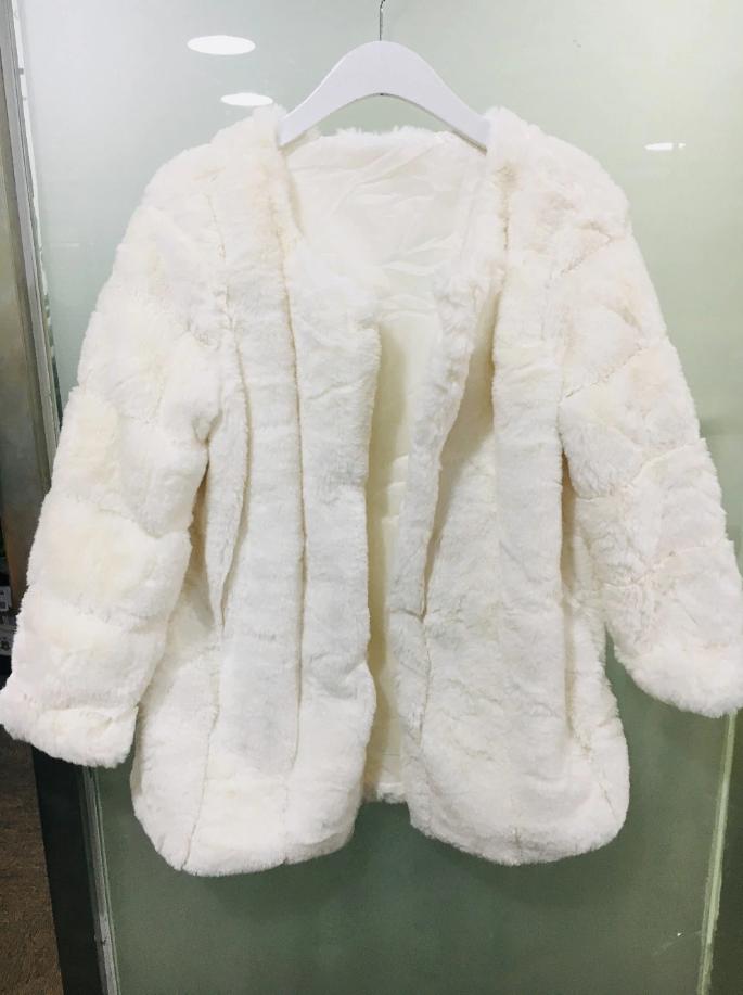 Witte nep bontjas bont jas winterjas warme winter dames, Kleding | Dames, Jassen | Winter, Nieuw, Maat 38/40 (M), Wit, Verzenden