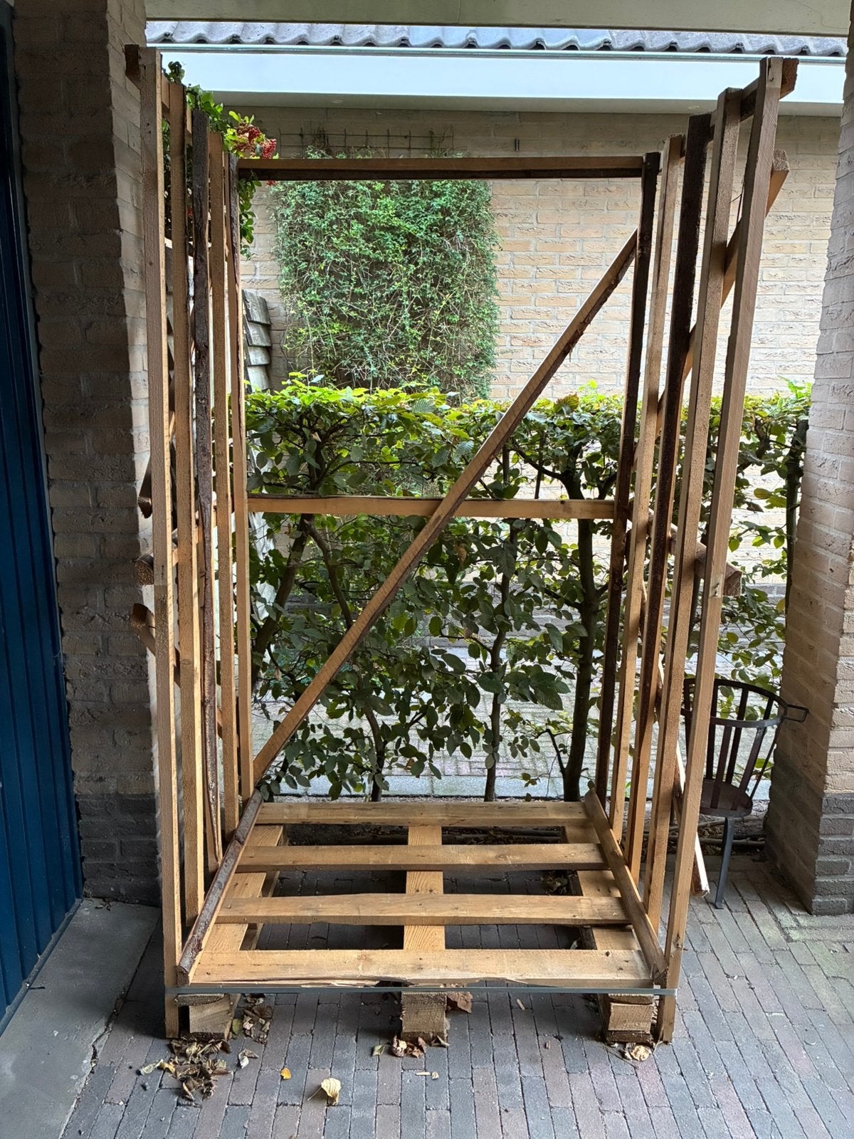Houten pallet, Ophalen, Zo goed als nieuw, 50 mm of meer, Minder dan 200 cm