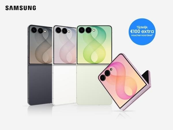 Samsung Galaxy Z Flip8 tot € 205 voordeelvoucher
Voordeel: t, Tickets en Kaartjes, Eén persoon, Kortingsbon