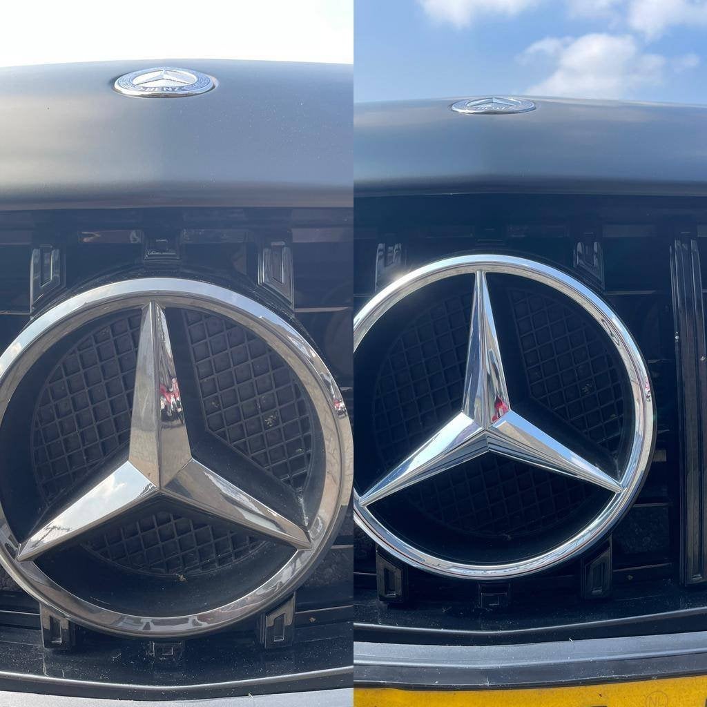 mercedes zwart ster grill mercedes ster zwart C-klasse w205, Ophalen of Verzenden