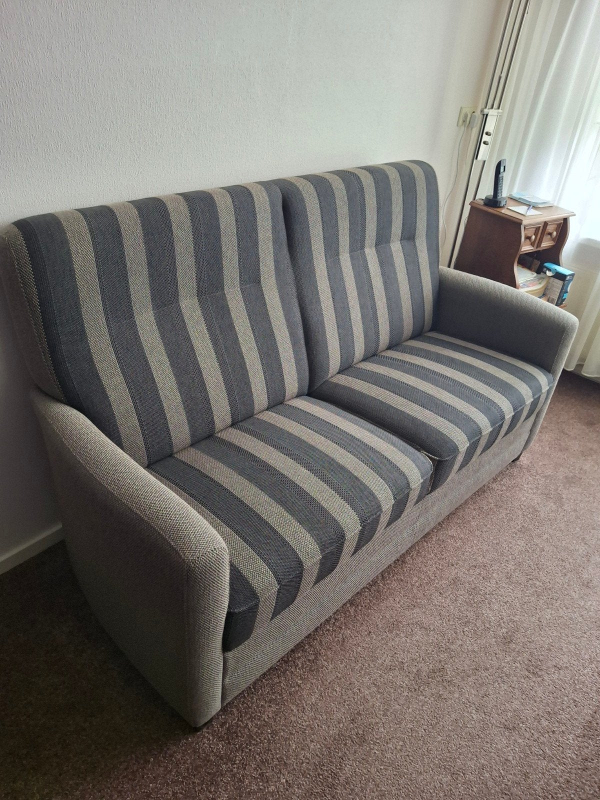 Bankstel, Huis en Inrichting, Banken | Bankstellen, Ophalen, Gebruikt, 150 tot 200 cm, Tweepersoons