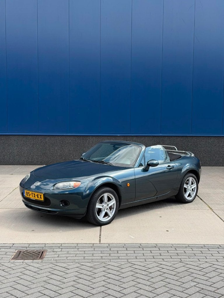 Mazda MX-5 NC 1.8  (2006) - Nordic Green met nieuwe apk!, Zwart, 4 cilinders, Cabriolet, 1055 kg