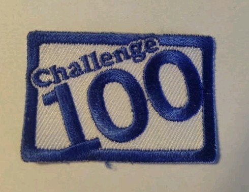 Scouting Challenge 100 Badge Patch, Verzamelen, Ophalen of Verzenden, Gebruikt, Embleem, Speld of Insigne