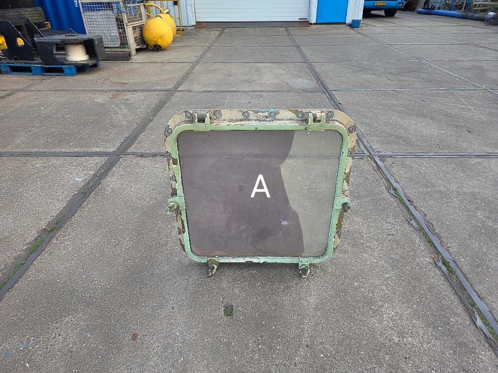 Authentieke bronzen scheepsramen (1972), Watersport en Boten, Ophalen, Gebruikt, Overige typen, Motorboot