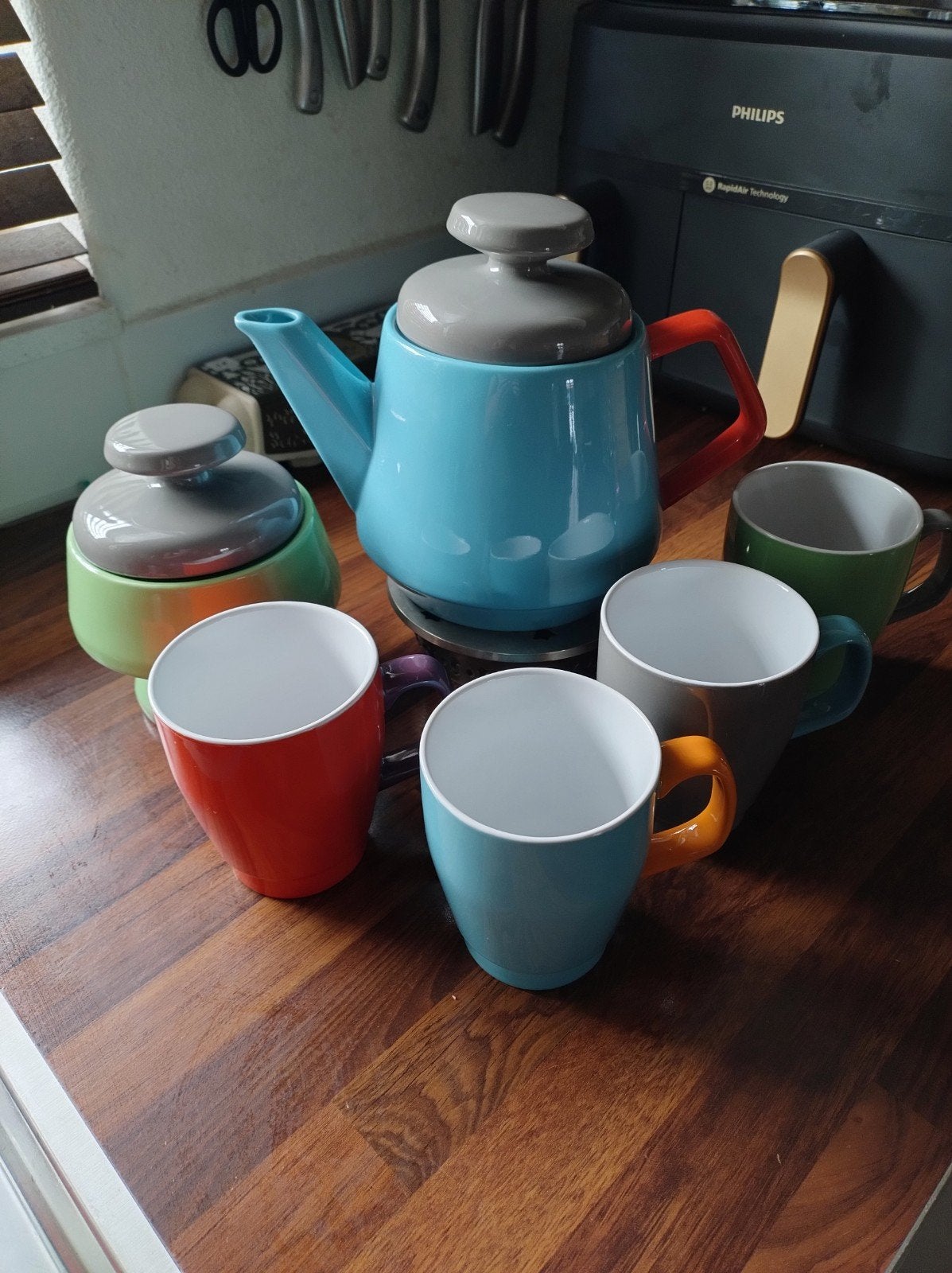 Vintage Sagaform 'Pop' theeservies (6-delig) – A.C. Wiktorss, Ophalen, Zo goed als nieuw, Overige stijlen