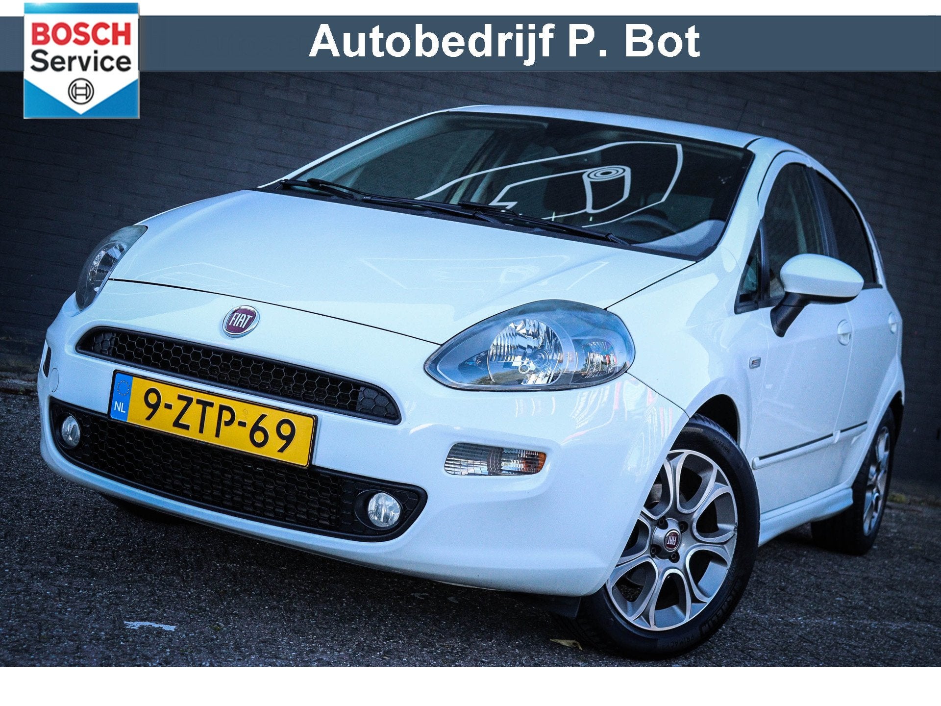 Fiat Punto Evo 0.9 TwinAir Lounge Airco/CruiseControl, Auto's, Voorwielaandrijving, Gebruikt, Origineel Nederlands, Bedrijf