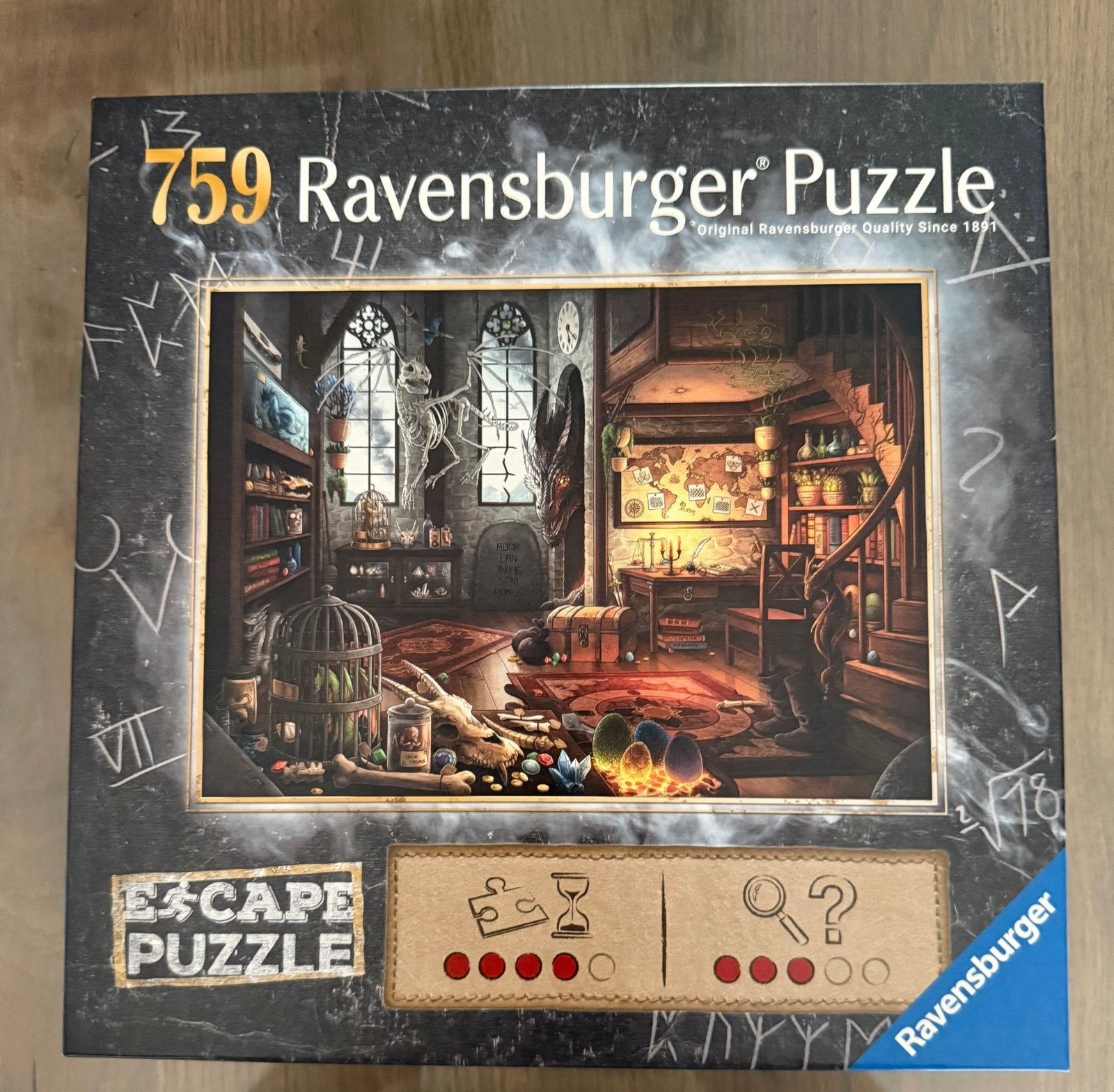 Escape puzzel ravensburger 759 st, Ophalen of Verzenden, 500 t/m 1500 stukjes, Zo goed als nieuw