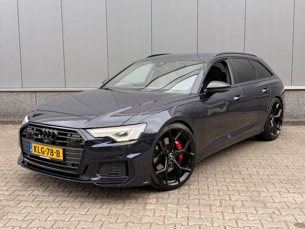 Audi A6 55 TFSIe S-Line Competition Quattro | Trekaak|360Cam, Automaat, 77 km/l, Blauw, Plug-in hybride