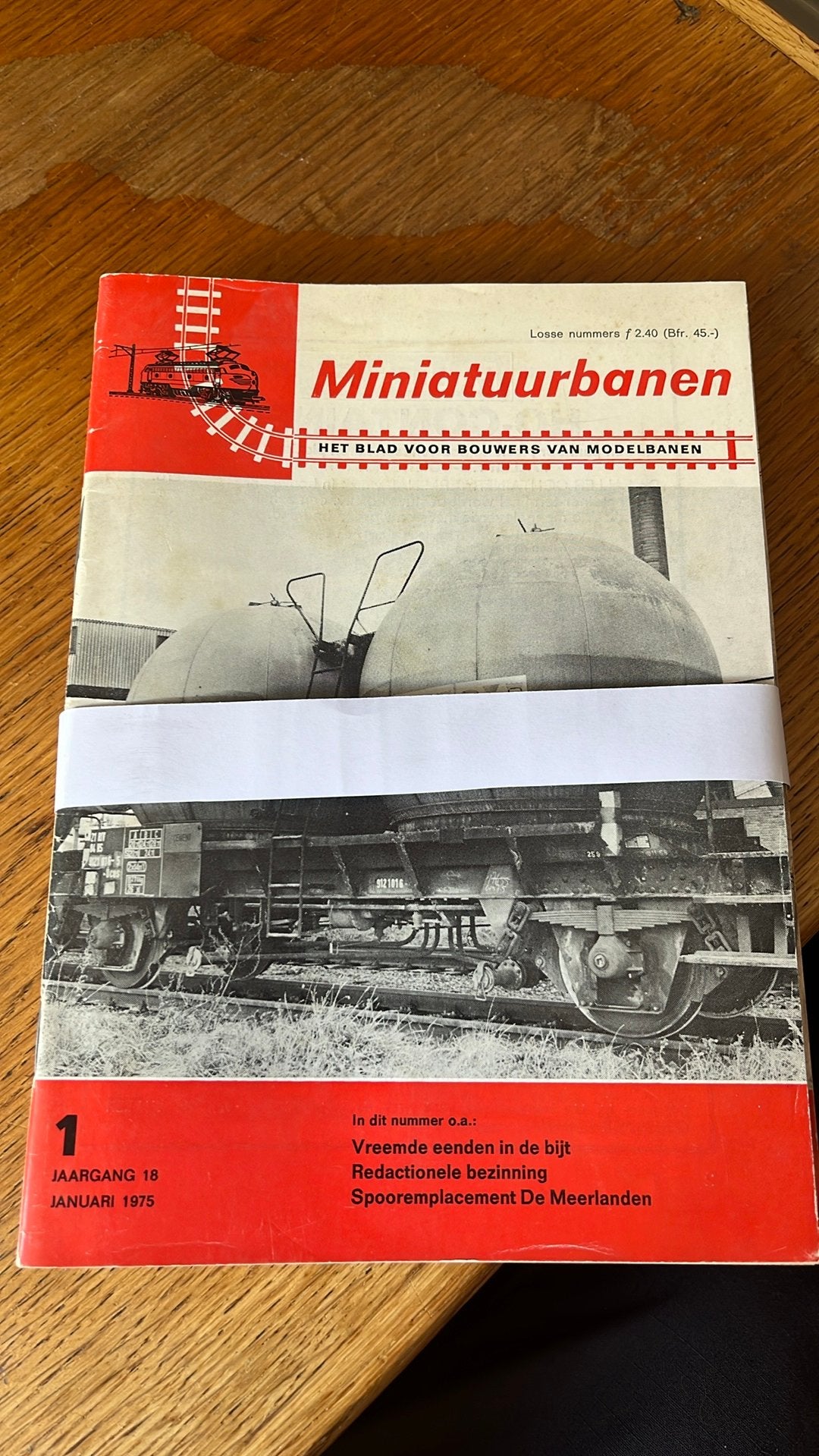 Miniatuurbanen Tijdschrift - Jaargang 1975, Overige merken, Gebruikt, Gelijkstroom of Wisselstroom, Boek, Tijdschrift of Catalogus