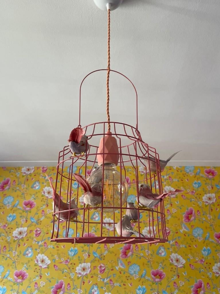 Dutch Dilight vogeltjes hanglamp, Ophalen of Verzenden, Zo goed als nieuw, Stof, Minder dan 50 cm