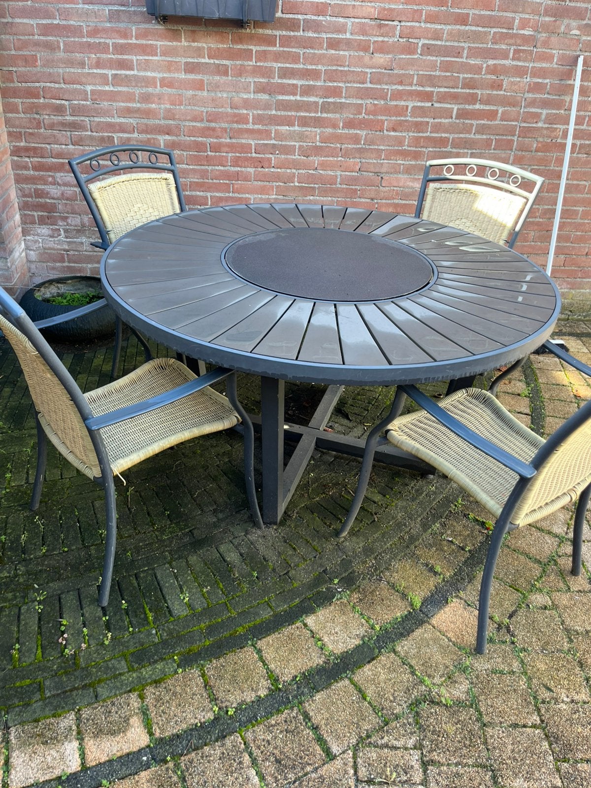 Tuinset rond 140cm, Ophalen, Overige materialen
