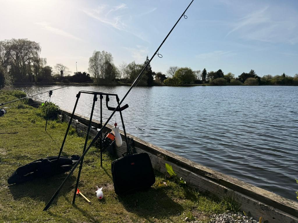 Gox horizon x3 spodhengel  met Shimano molen en spod station, Ophalen of Verzenden, Zo goed als nieuw, Molen
