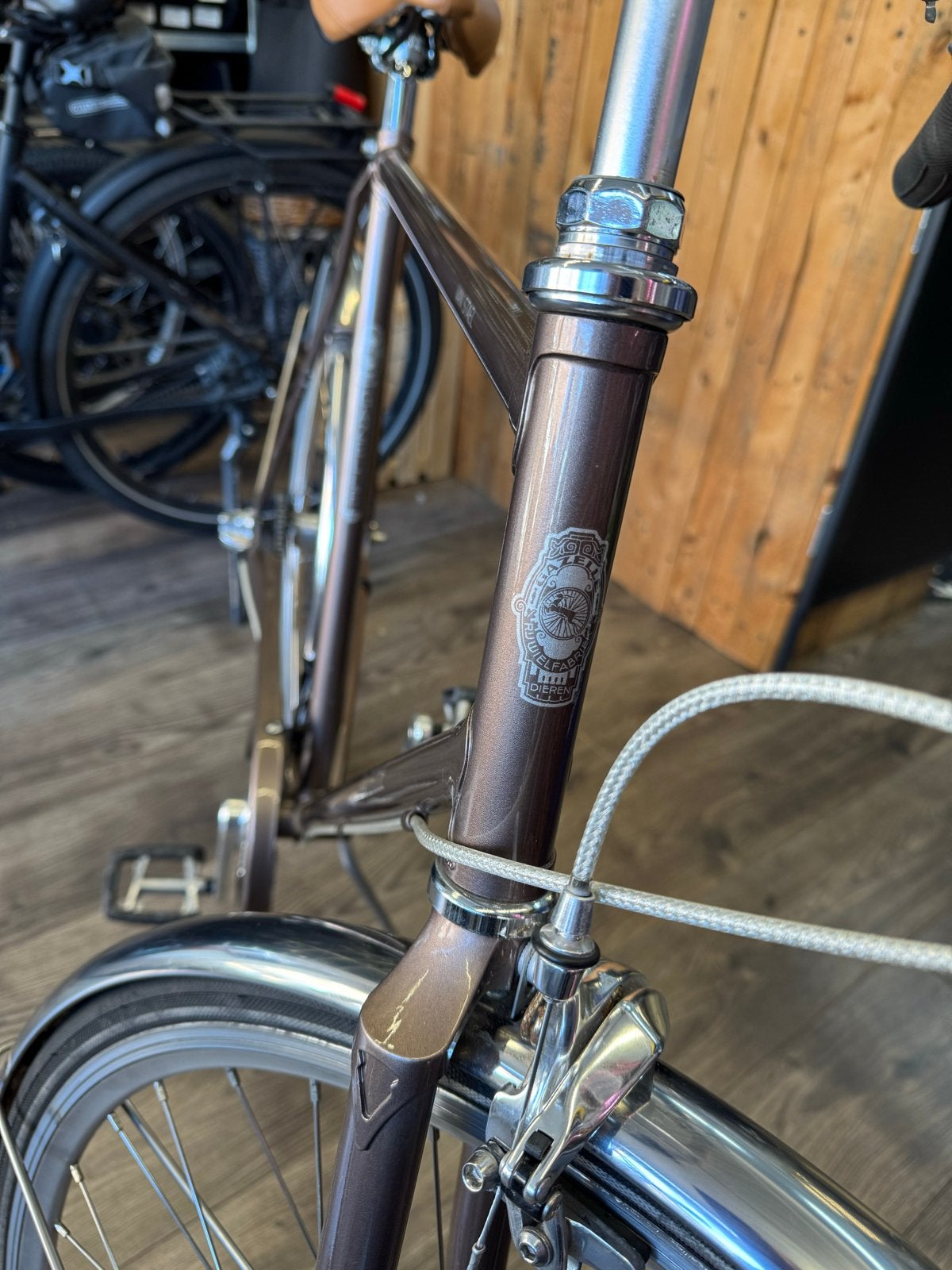 Gazelle van Stael Herenfiets 59cm 3 versnellingen, Ophalen, Terugtraprem, Gebruikt, Versnellingen