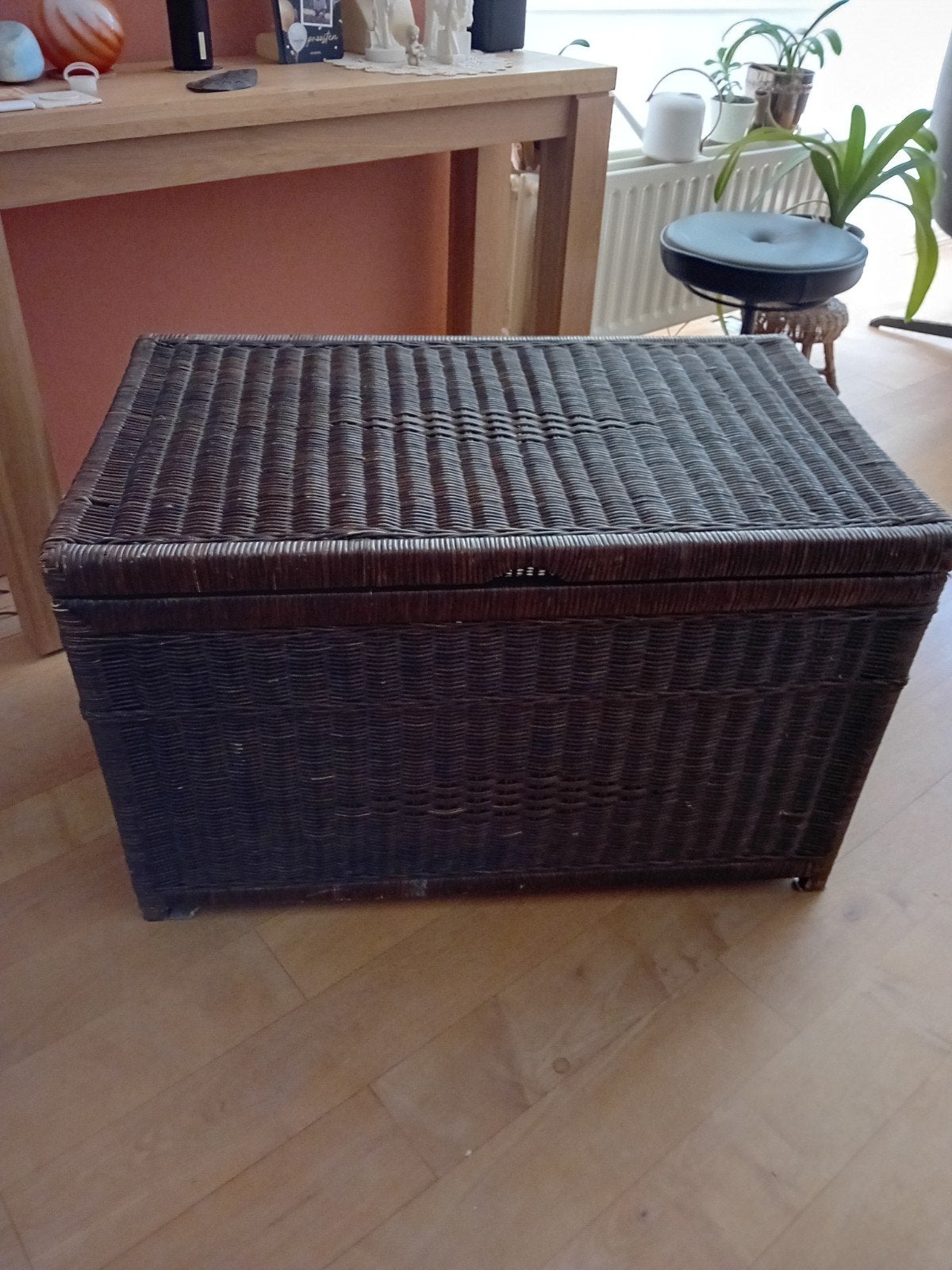 grote rieten mand, Ophalen, 50 tot 100 cm, 50 tot 75 cm