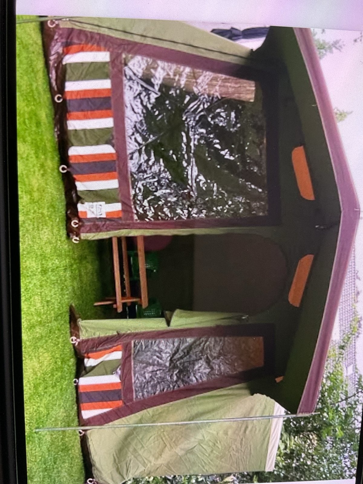 Vintage tent - Compleet en heel, Caravans en Kamperen, Tenten, Ophalen, Gebruikt, Tot en met 4