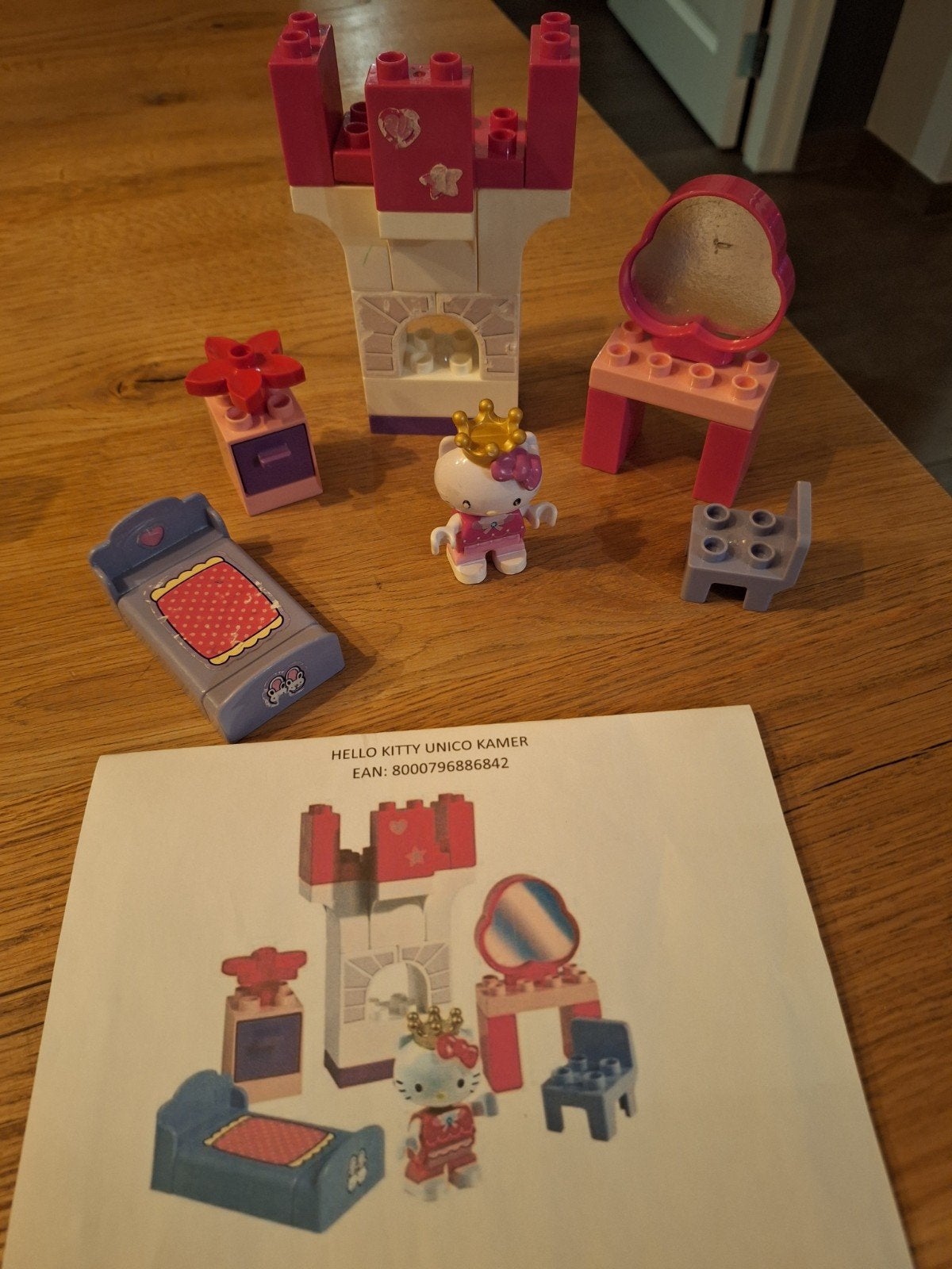 Hello Kitty Unico Kamer Bouwset, Ophalen, Gebruikt, Overige merken
