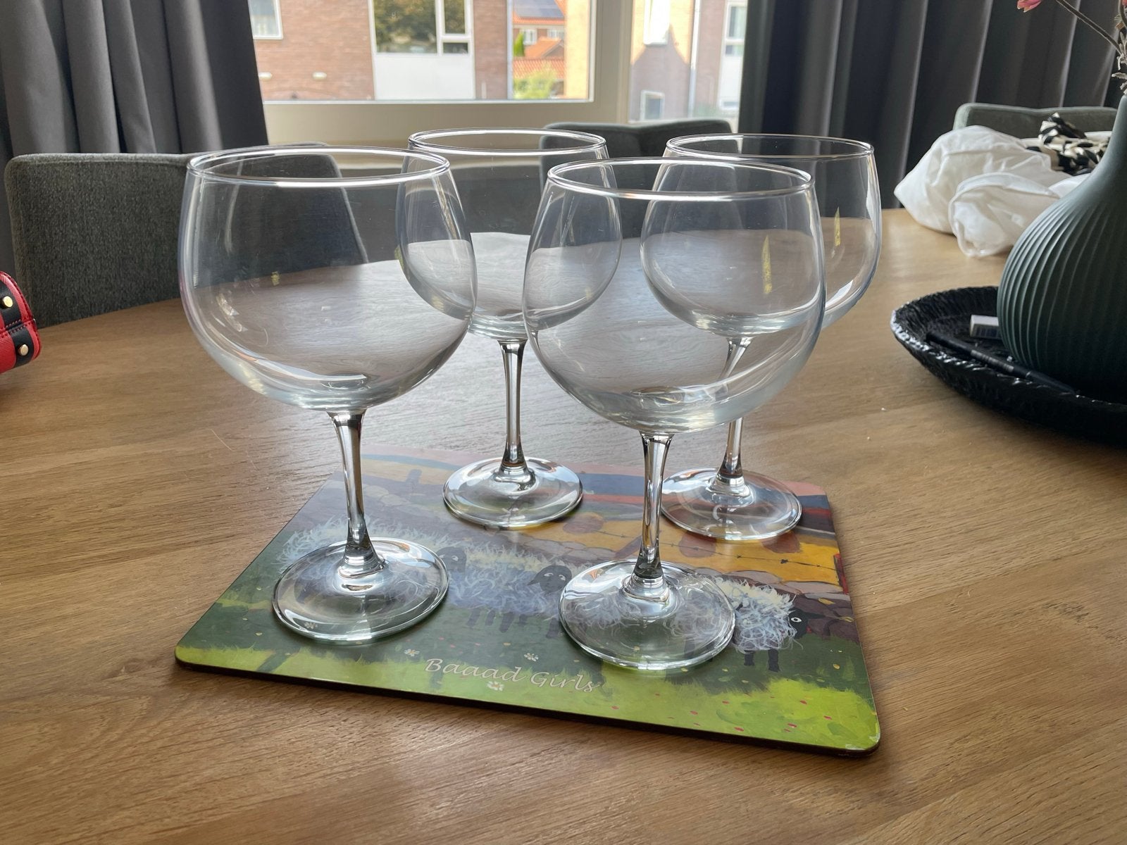 Set van 4 glazen gin tonic glazen - Zo goed als nieuw, Overige typen, Ophalen, Zo goed als nieuw, Glas