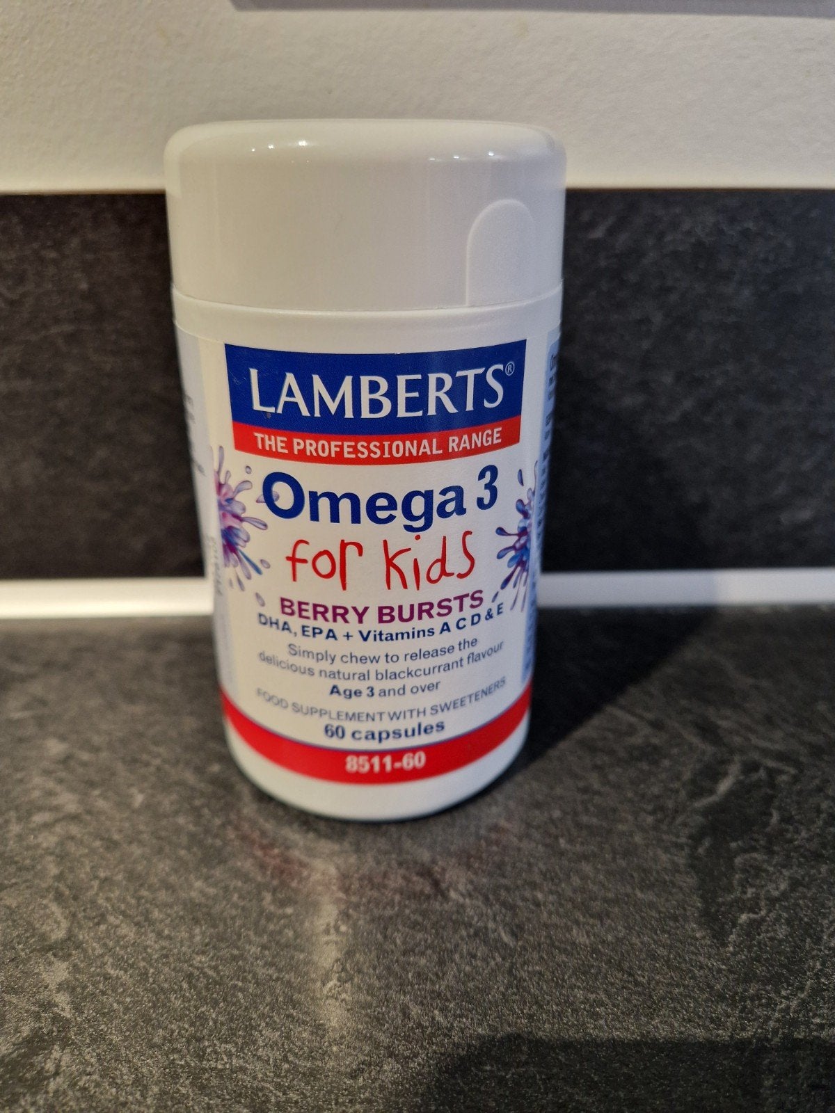 Lamberts Omega 3 voor Kinderen - Berry Bursts 60 capsules, Ophalen of Verzenden, Nieuw, Overige typen