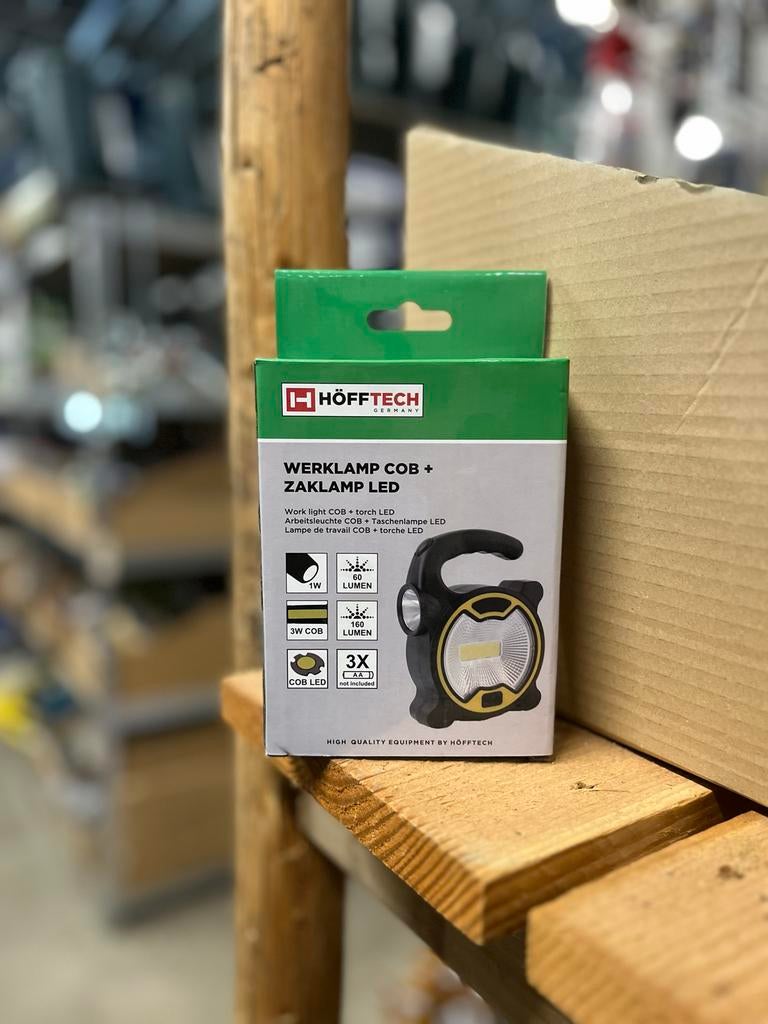 Höftech Werklicht COB + Zaklamp LED - Nieuw, Ophalen of Verzenden, Nieuw