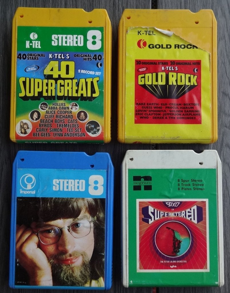 8 track Cassettes    7 stuks uit  begin jaren -70, Cd's en Dvd's, Cassettebandjes, Gebruikt, 2 t/m 25 bandjes, Ophalen of Verzenden