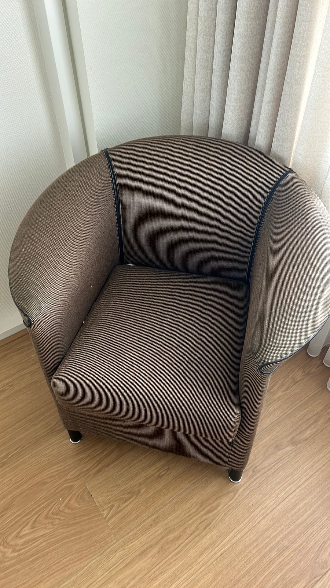 2x stoffen fauteuils Wittmann, Ophalen, Gebruikt, 75 tot 100 cm, Stof
