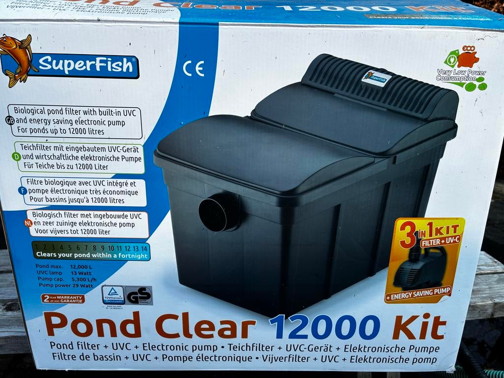 SuperFish Pond Clear 12000 Kit vijverfilter, Ophalen, Gebruikt, Vijverfilter