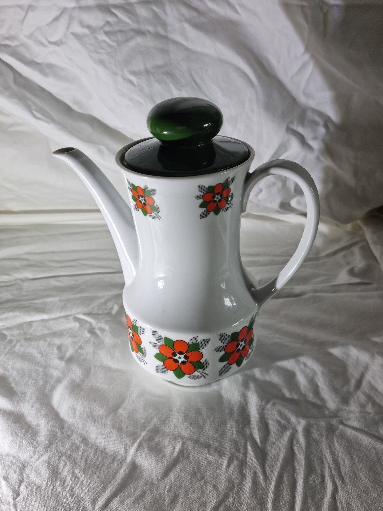 vintage 3 koffiekannen en 1 theekan, Ophalen, Zo goed als nieuw, Porselein, Overige typen