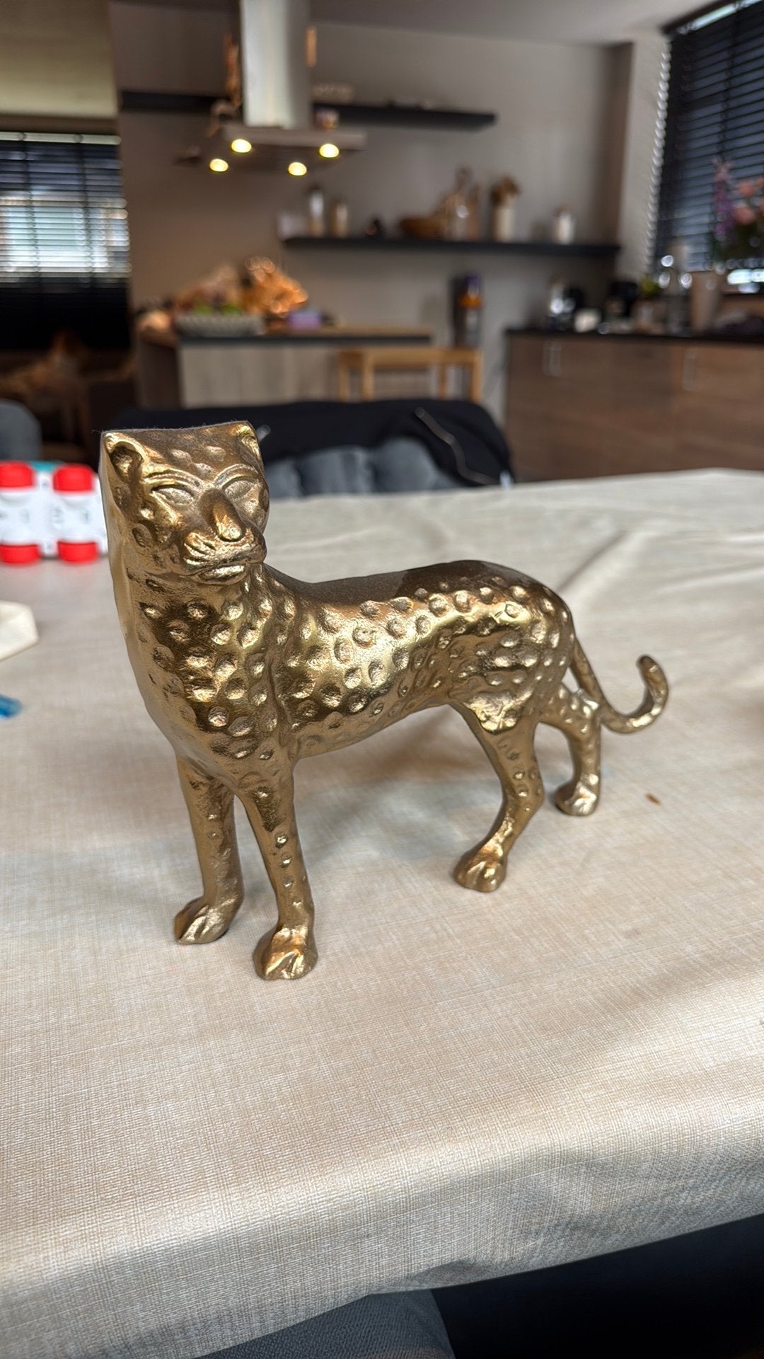 Gouden beeldje leopard Panter, Ophalen, Zo goed als nieuw, Dier