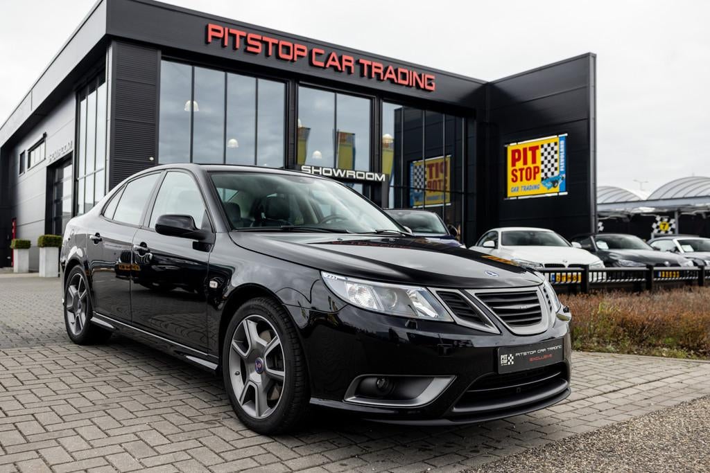 Saab 9-3 Turbo X 2.8 T V6, Memory, Zwitsers Bose, Nieuwstaat, Auto's, Saab, Automaat, Gebruikt, Zwart, Bedrijf